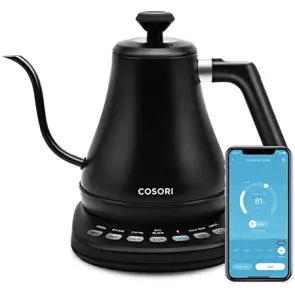 COSORI Electric Gooseneck Bluetooth with Variable Temperature Control Pour Over Coffee Kettle