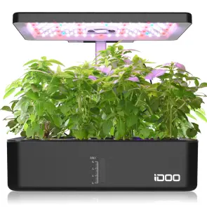 iDOO 12Pods Hydroponics Growing System with 6.5L Water Tank