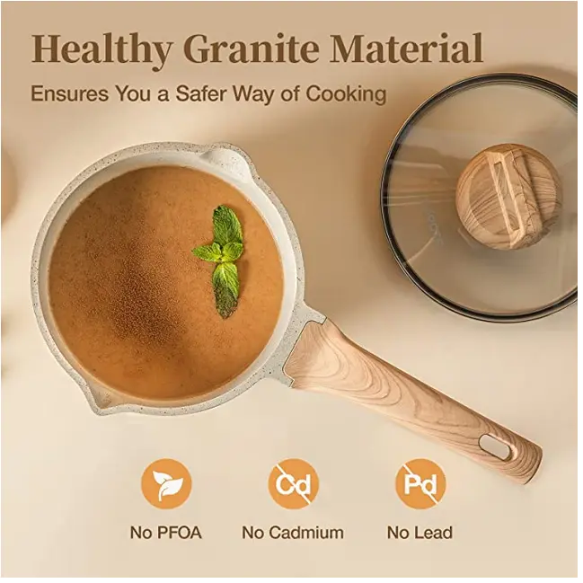 Carote Nonstick Granite Cookware Sets 10 Pcs Ice Cream Set