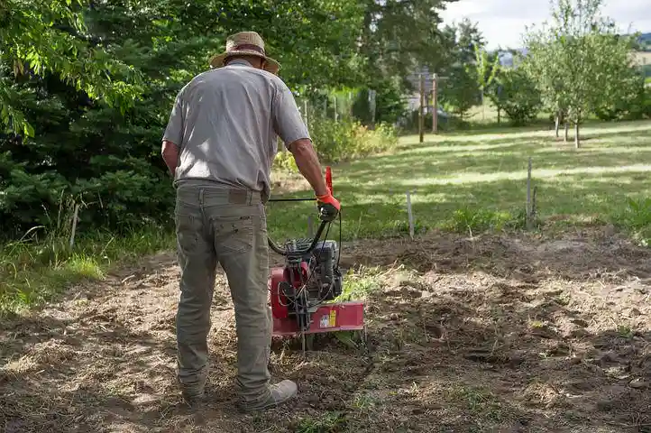 Use garden tiller