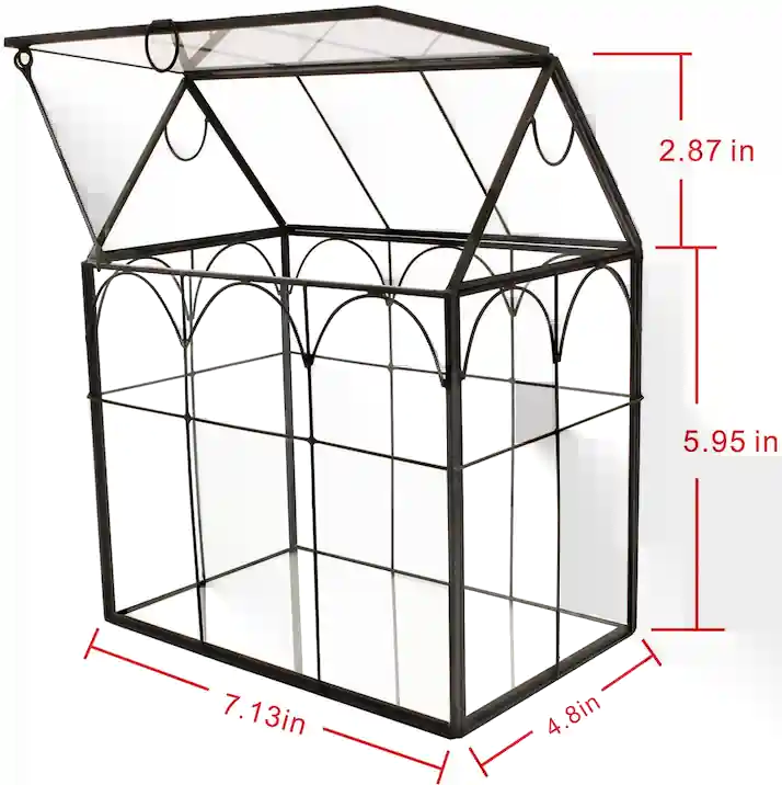 ELEGANTLIFE Glass Greenhouse Size