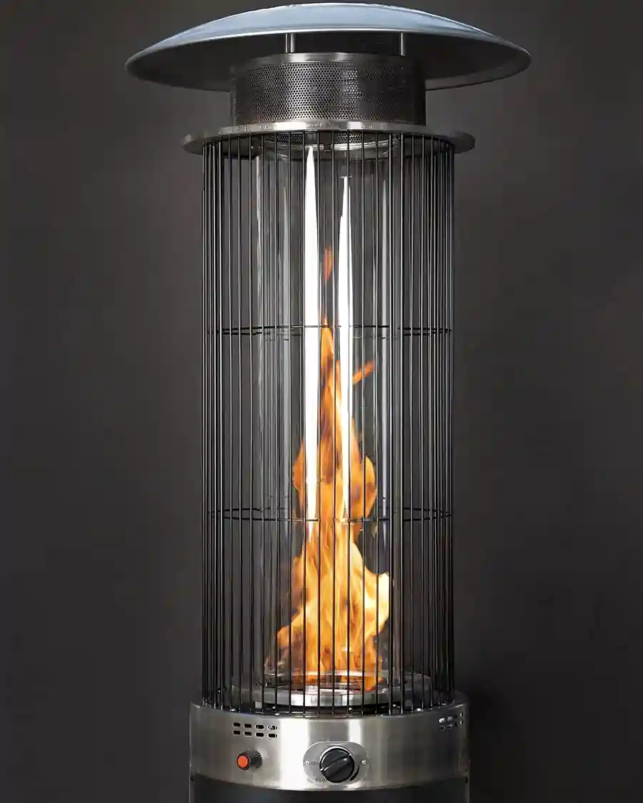 Golden Flame Resort Model Outdoor Propane Patio Heater flame