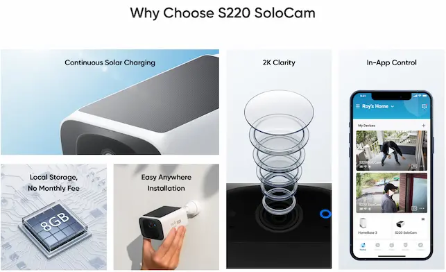 eufy Security s220 SoloCam- why choose