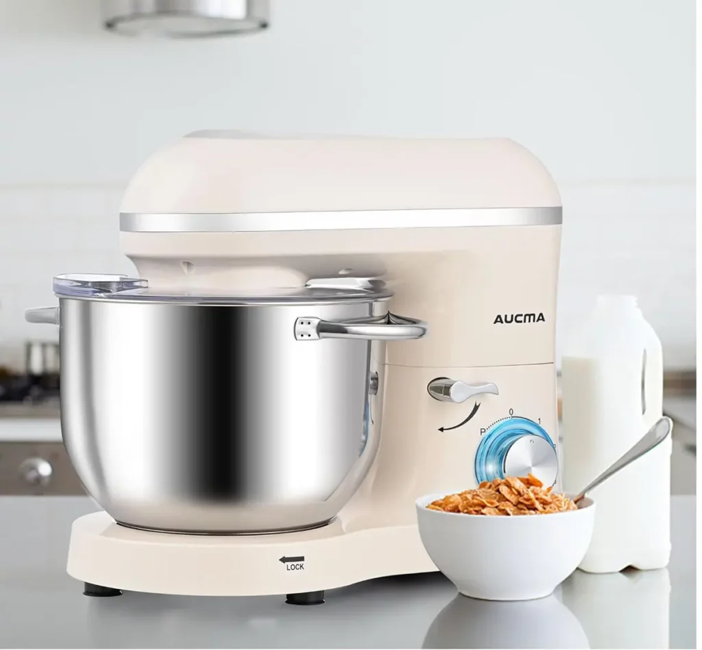 Aucma Stand Mixer, 6.5QT 660W 6-Speed Tilt-Head Food Mixer